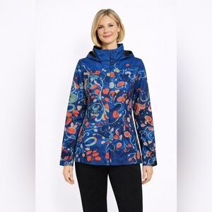DOLCEZZA 3 in 1 style abstract artistic jacket "Provençal Market" NWT